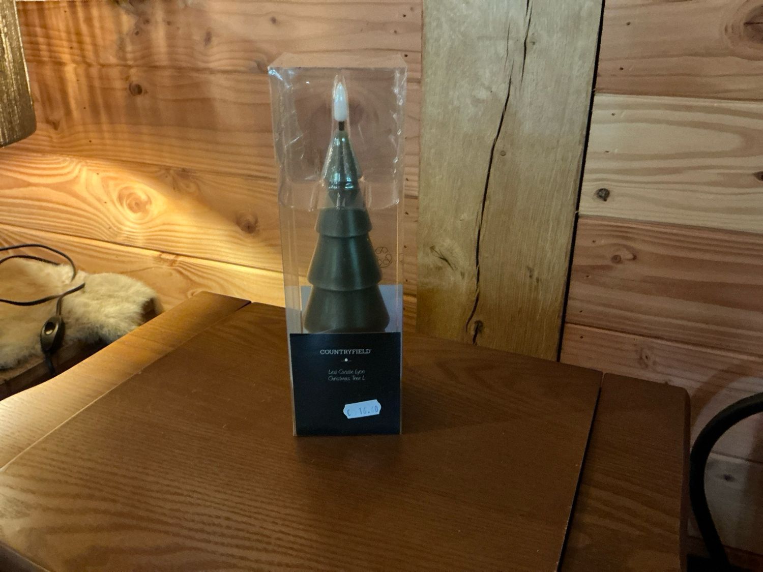 Led kaars kerstboom met timer en afstandsbediening 25cm