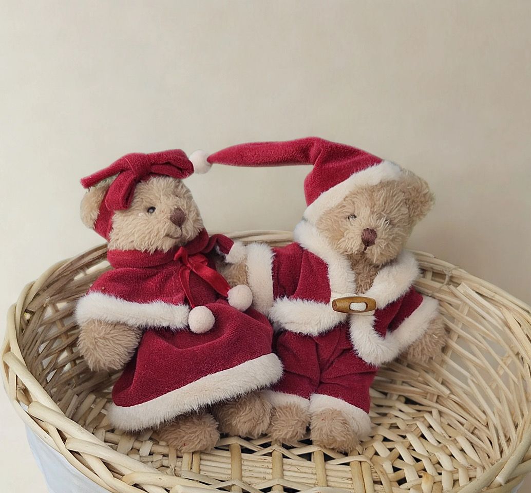 Mini kerstberen sleutelhanger 15cm
