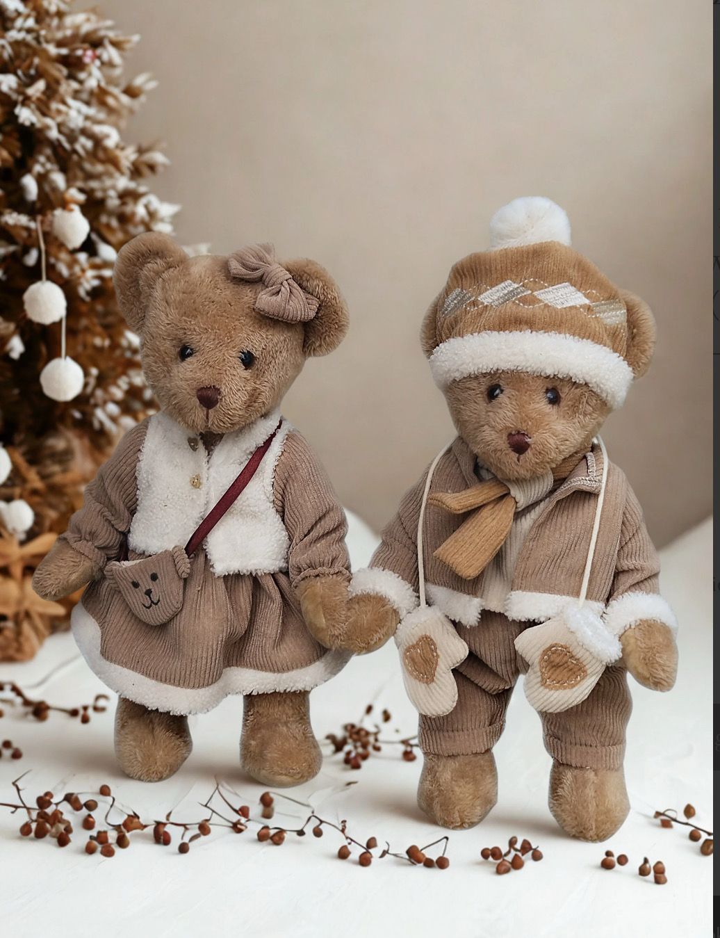 Berenkoppel met beige outfit