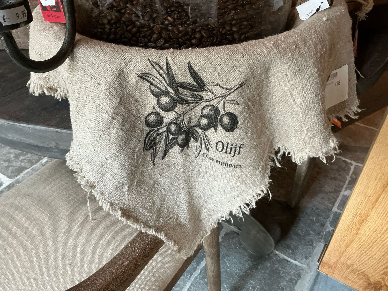 Shabby doek groot olijftak