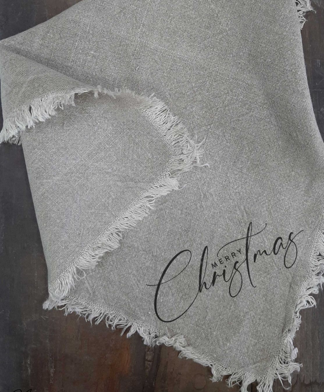 Shabby doek merry Christmas 45x45cm