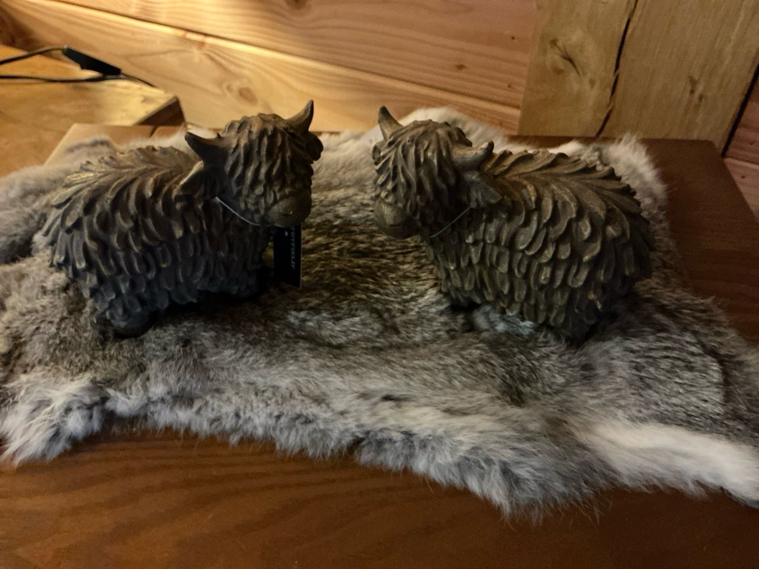 Hooglanders setje van 2    13x11cm