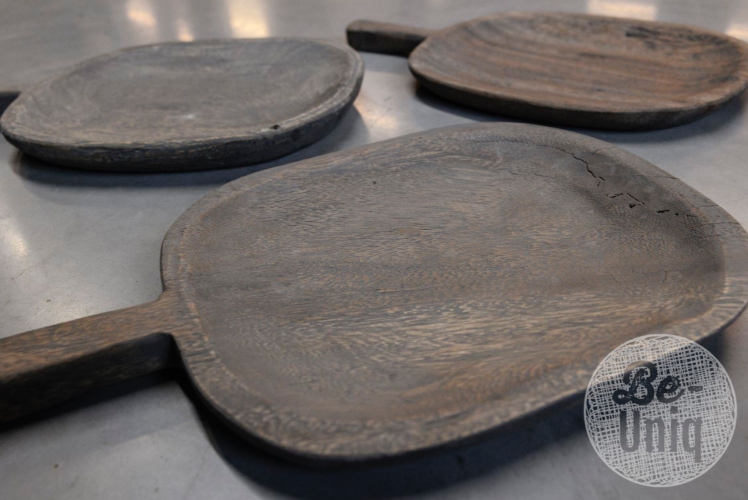 Houten dienblad met handvat Afmeting ca. (HxBxD) 3x39x25 cm