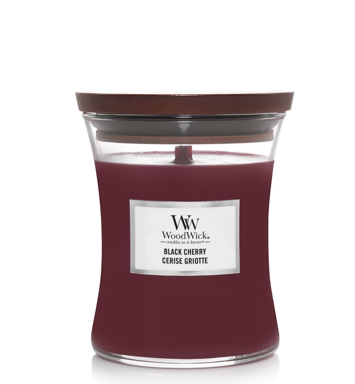Woodwick medium black cherry
