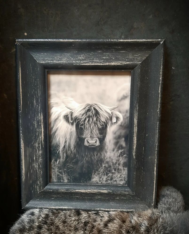 Fotokader mat zwart - bruin 13x18cm