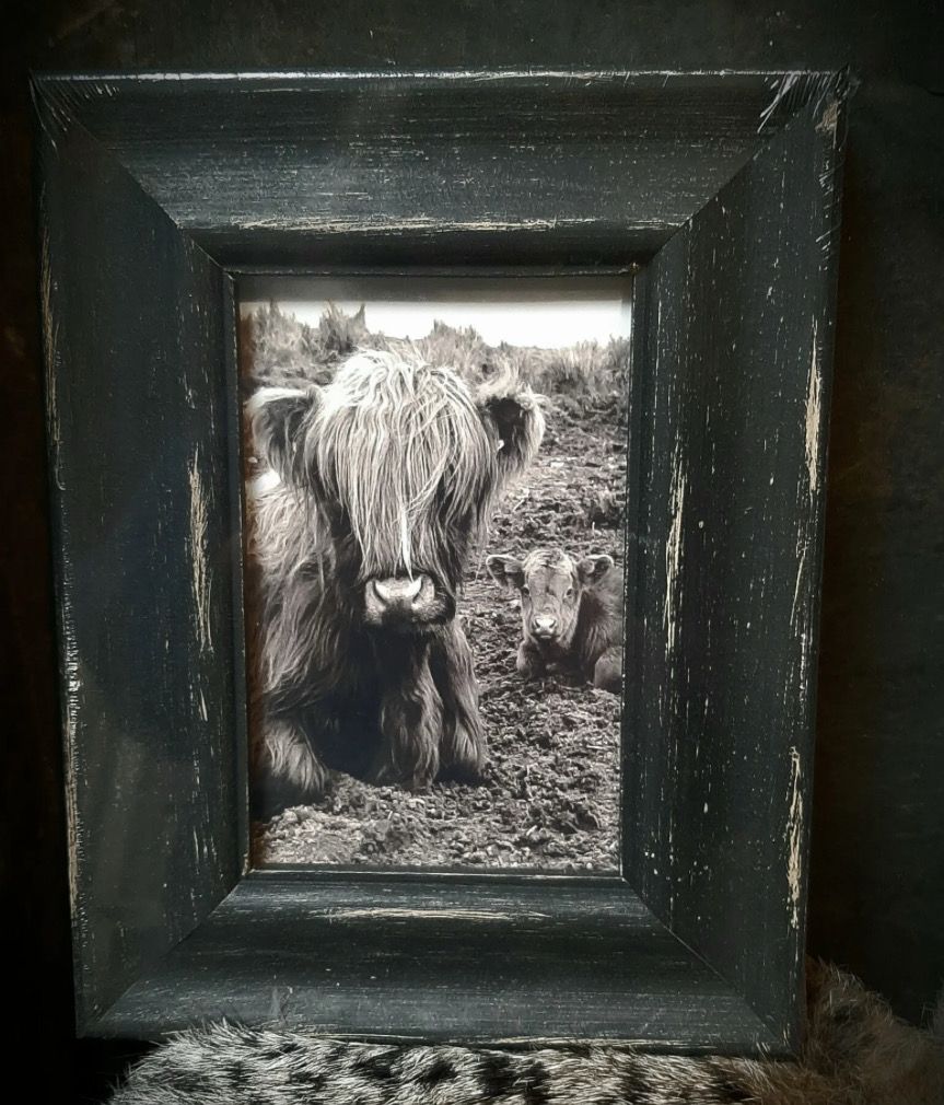 Fotokader mat zwart - bruin 10x15cm