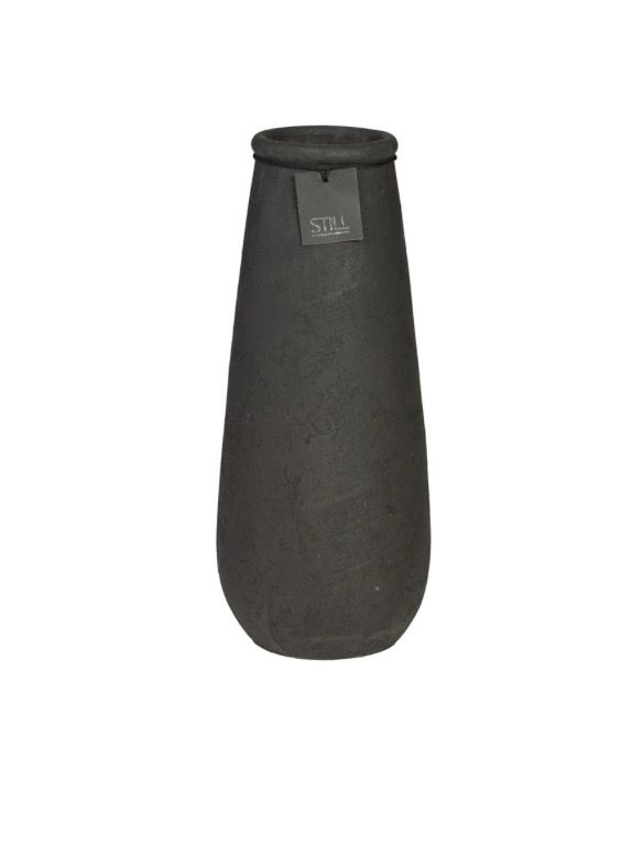 Still Black hoge vaas Afmetingen Ca. 16 D x 50 H cm