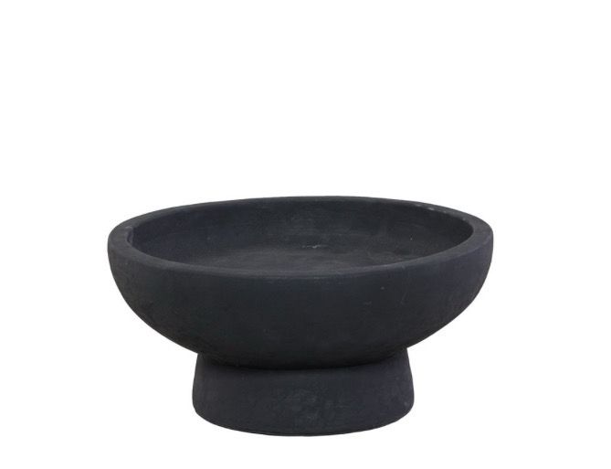 Still black schaal op voet Afmetingen	Ca. 35 L x 35 B x 15 H cm