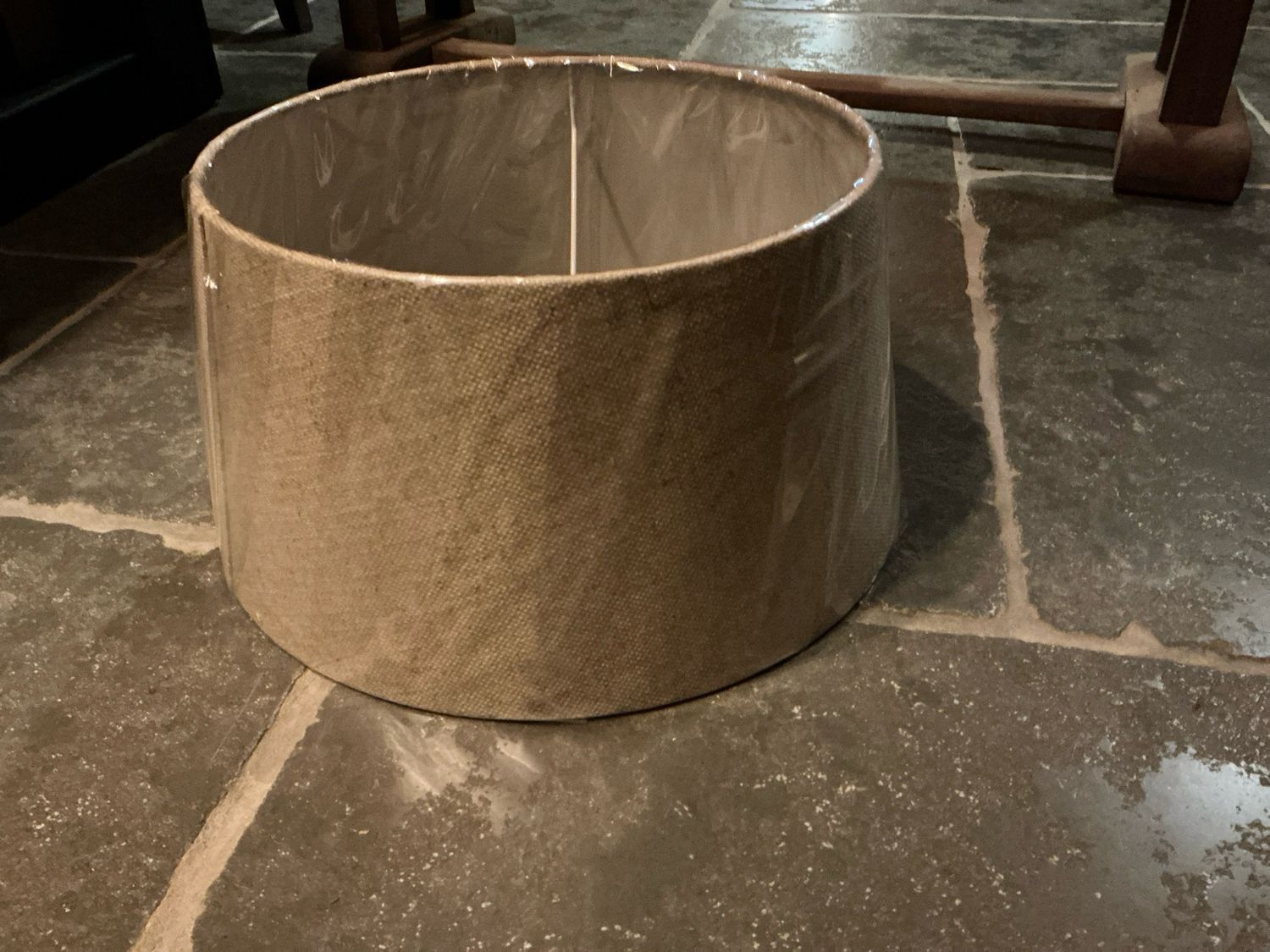 Lampenkap beige 35x29x18cm