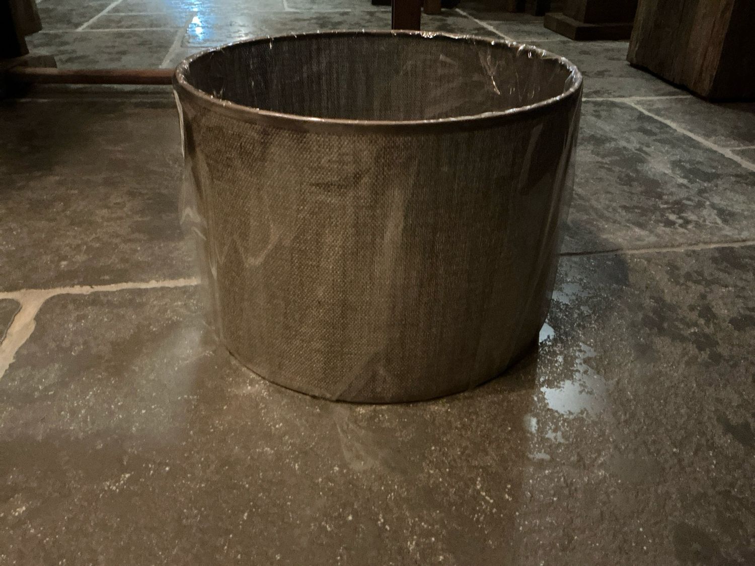 Lampenkap bruin 30x30x21 cm