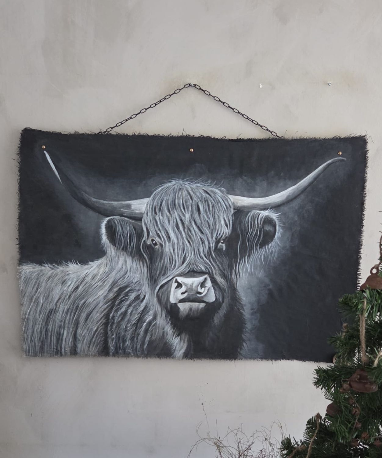 Wanddoek hooglander 70x100cm