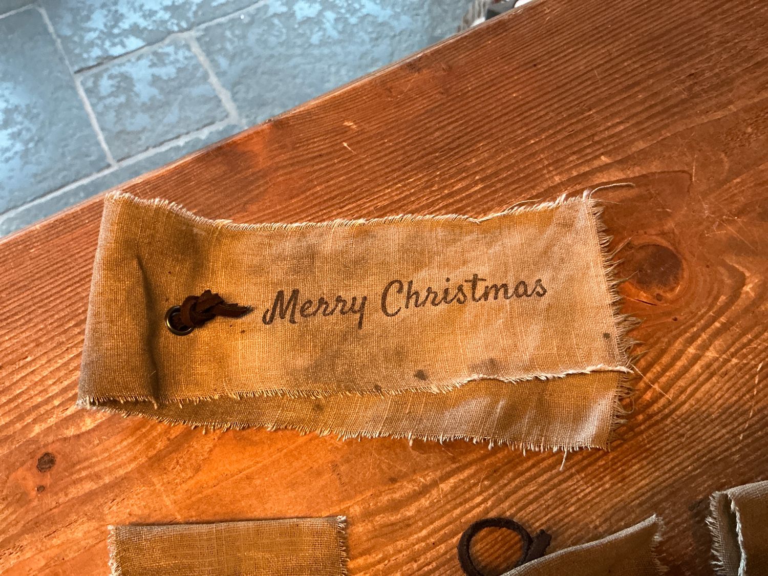 Kort lint Merry Christmas