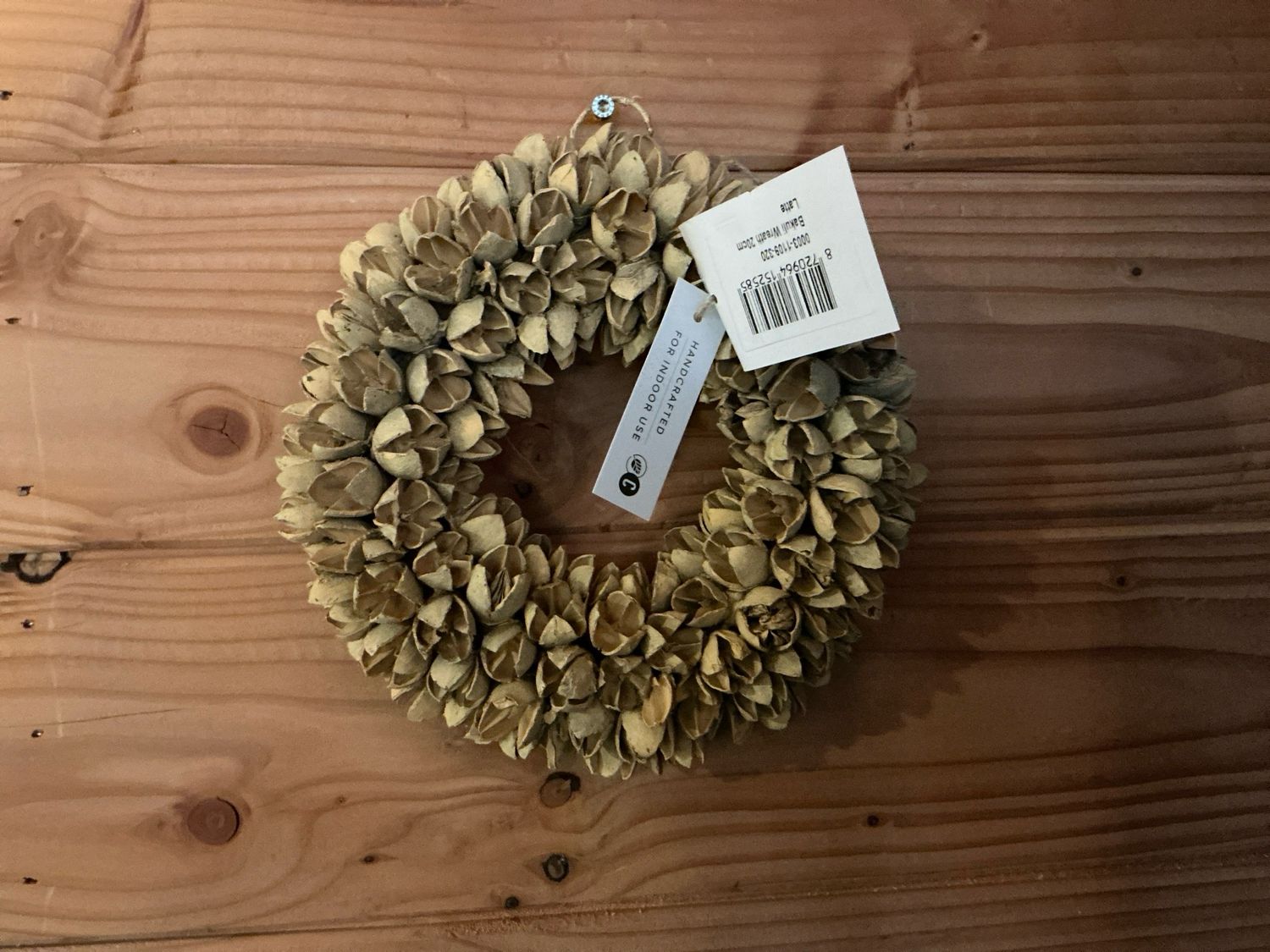 Krans  Bakuli wreath  20 cm  latte