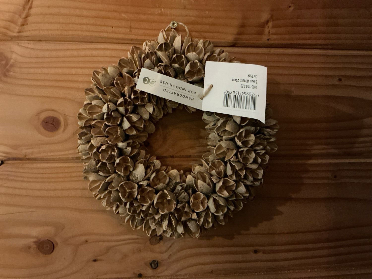 Krans Bakuli wreath 20cm  old pink