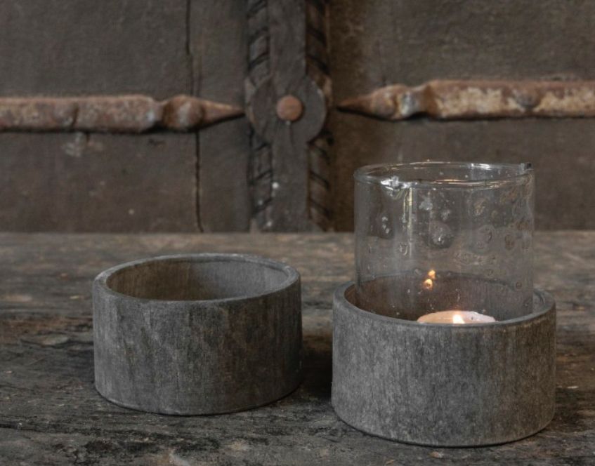 Kandelaar Potje voor kaars Afmeting ca. (HxBxD) 5x10x10 cm