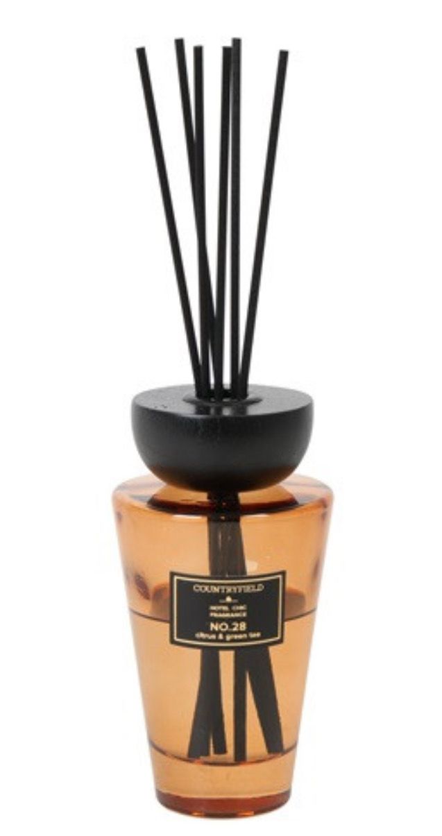 Geurstokjes Hotel Chic citrus &amp; green tea 200ml ronde fles