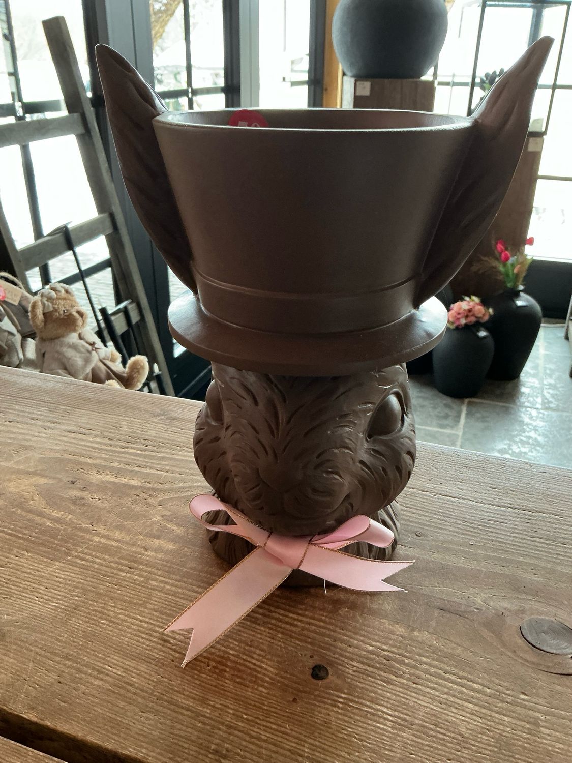 Paashaas in nep chocolade