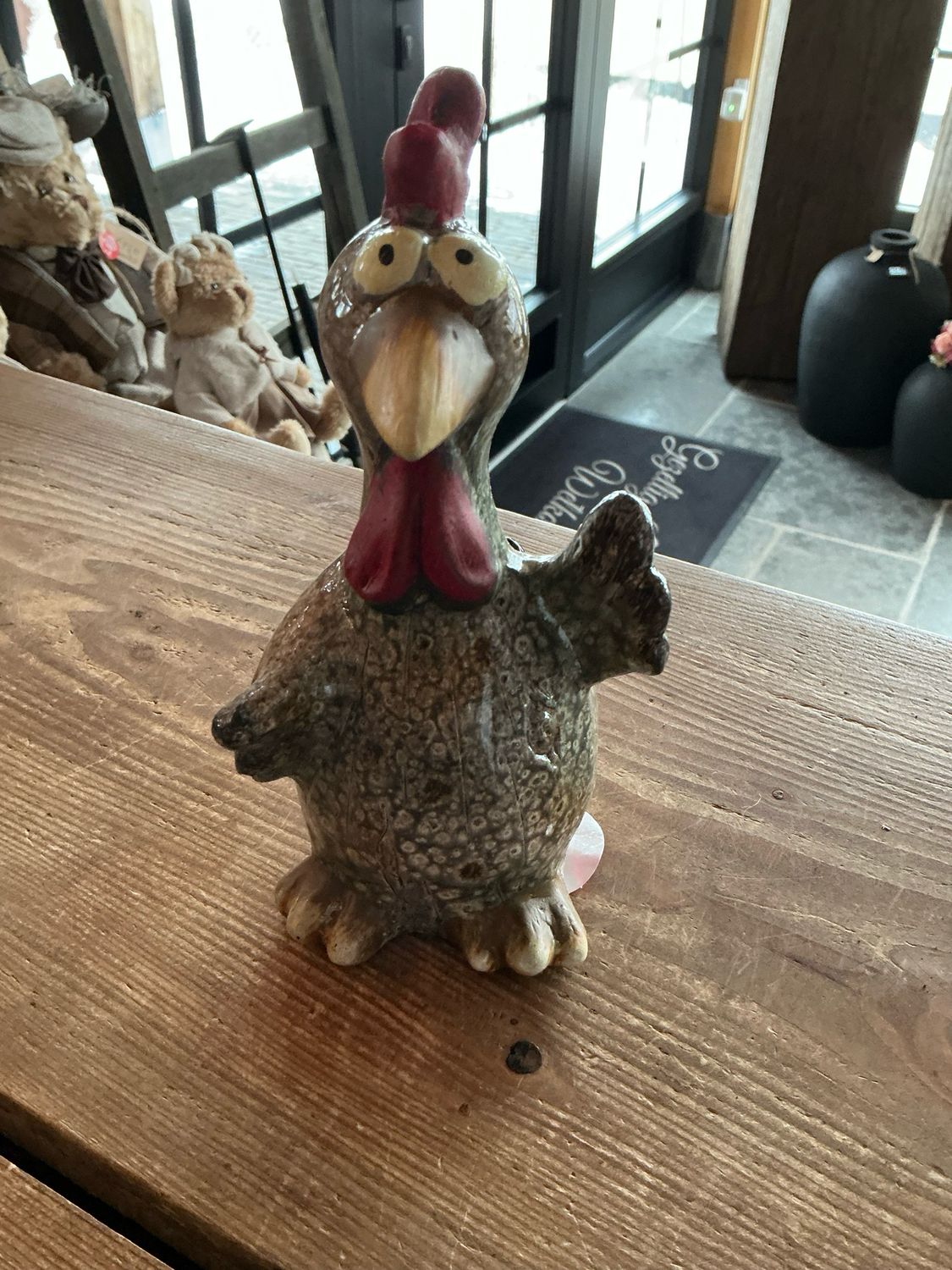 Kip met open vleugels