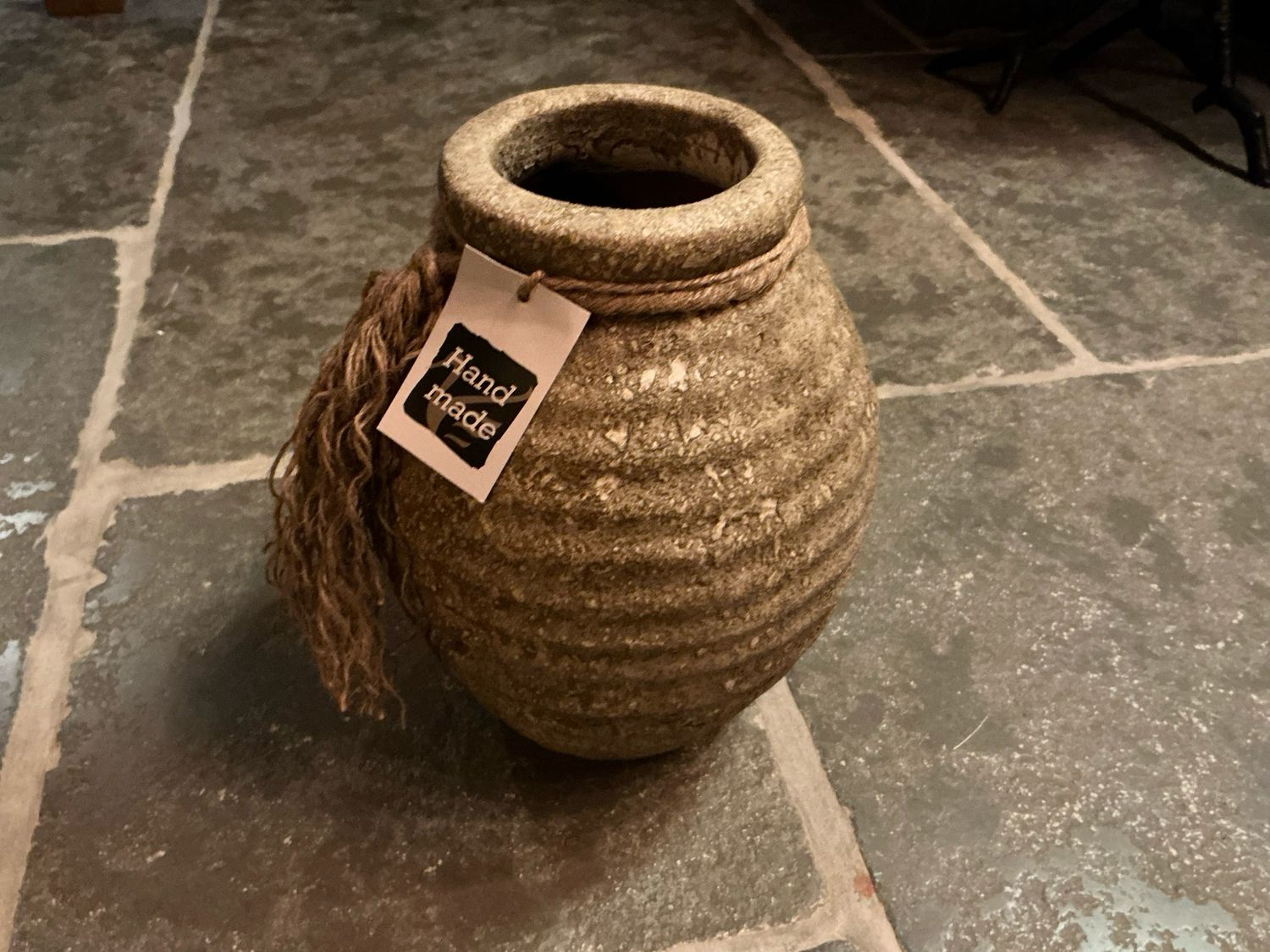 Kruik met touw 16x24cm