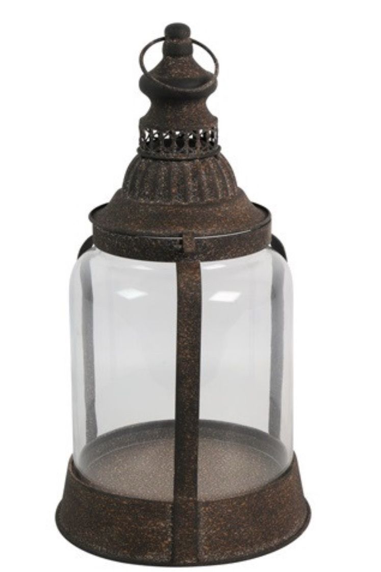 Lantaarn ro Aleric L bruin-L25B25H45CM