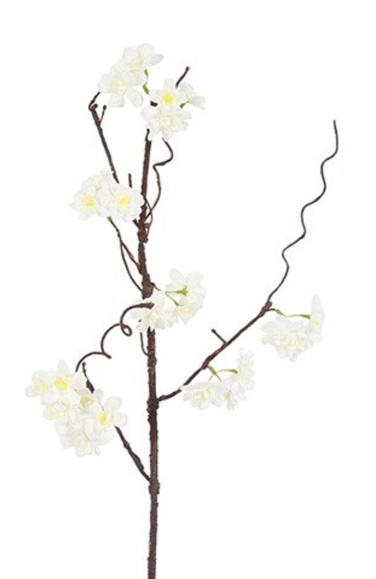 Kunst bloem maxi Prunus sakura wit-L15B15H97CM