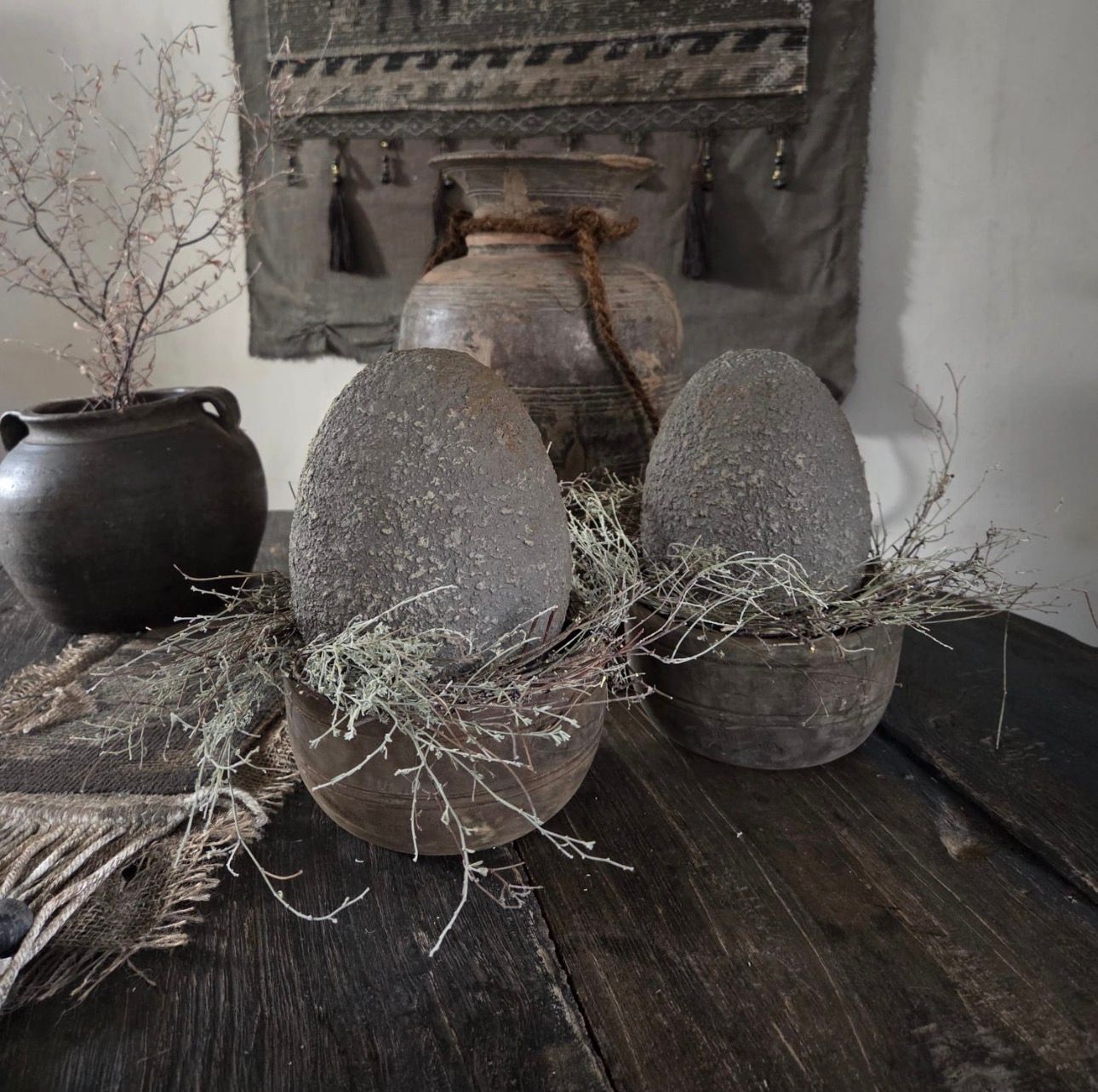 Stenen ei 16x 10cm kan niet worden verzonden