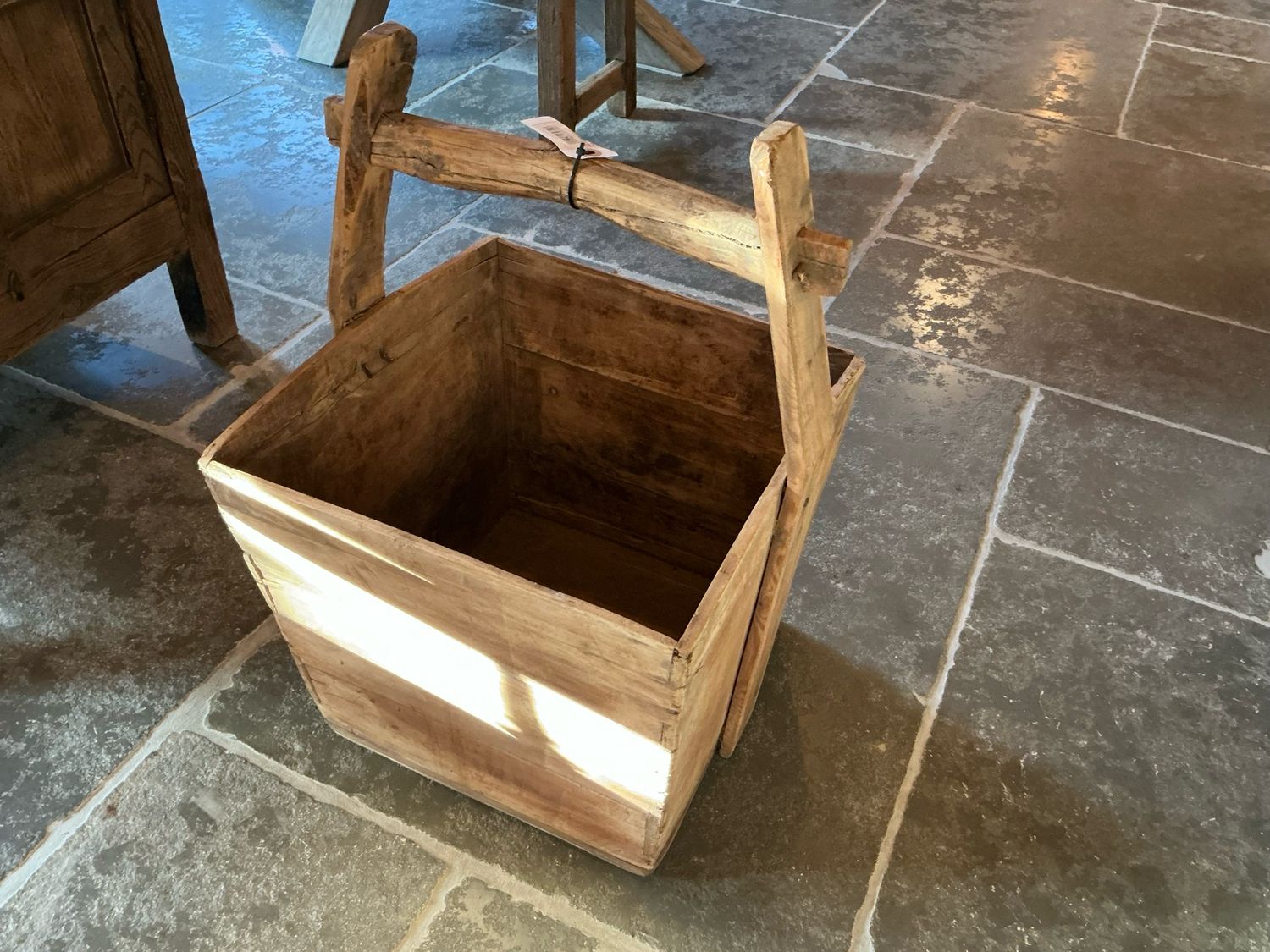 Houten bak met handvat 60x40cm