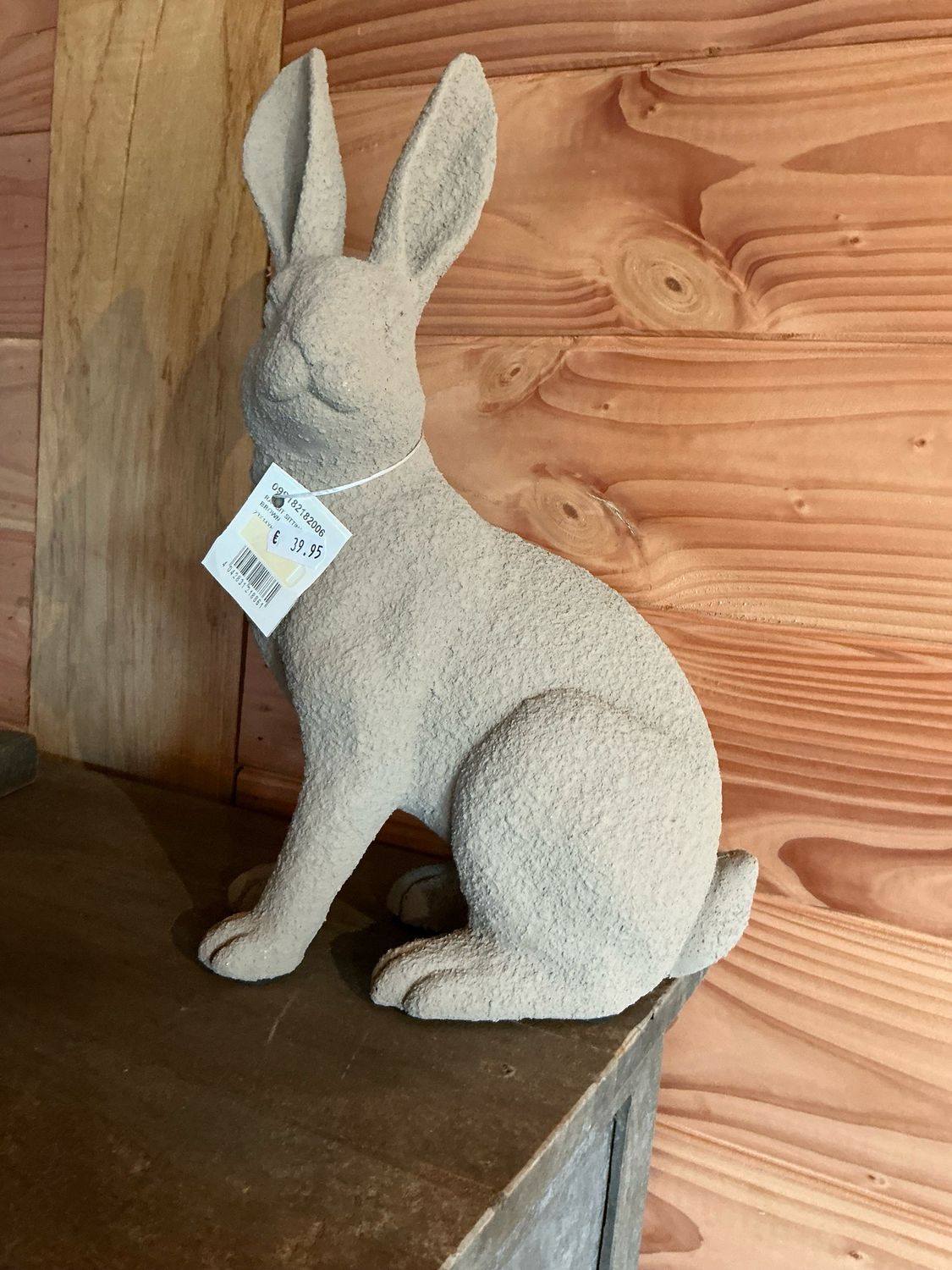 Haas zittend 22x38cm