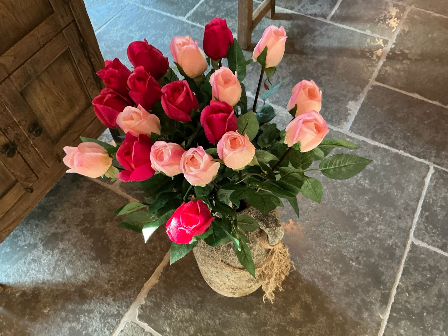 Kunstroos licht of donker roos