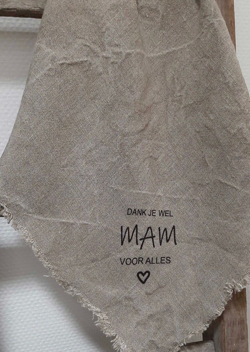 Shabby doek mam 50x50cm
