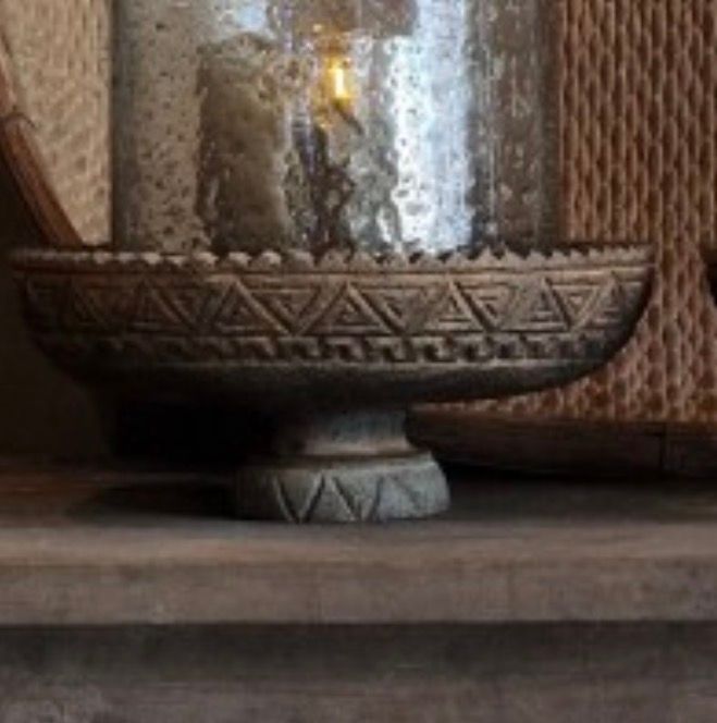 Windlicht bruin 18x18cm