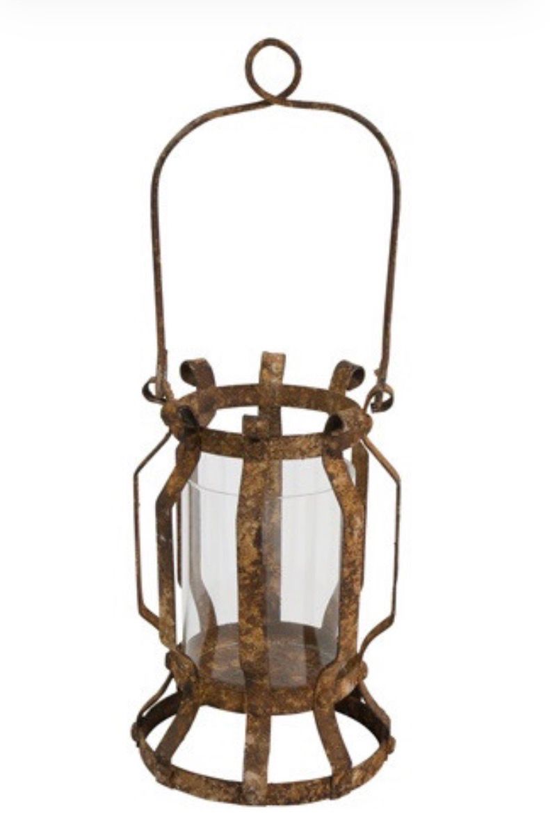 Windlicht ro Ottilia S roest-12,5x12x34,5CM