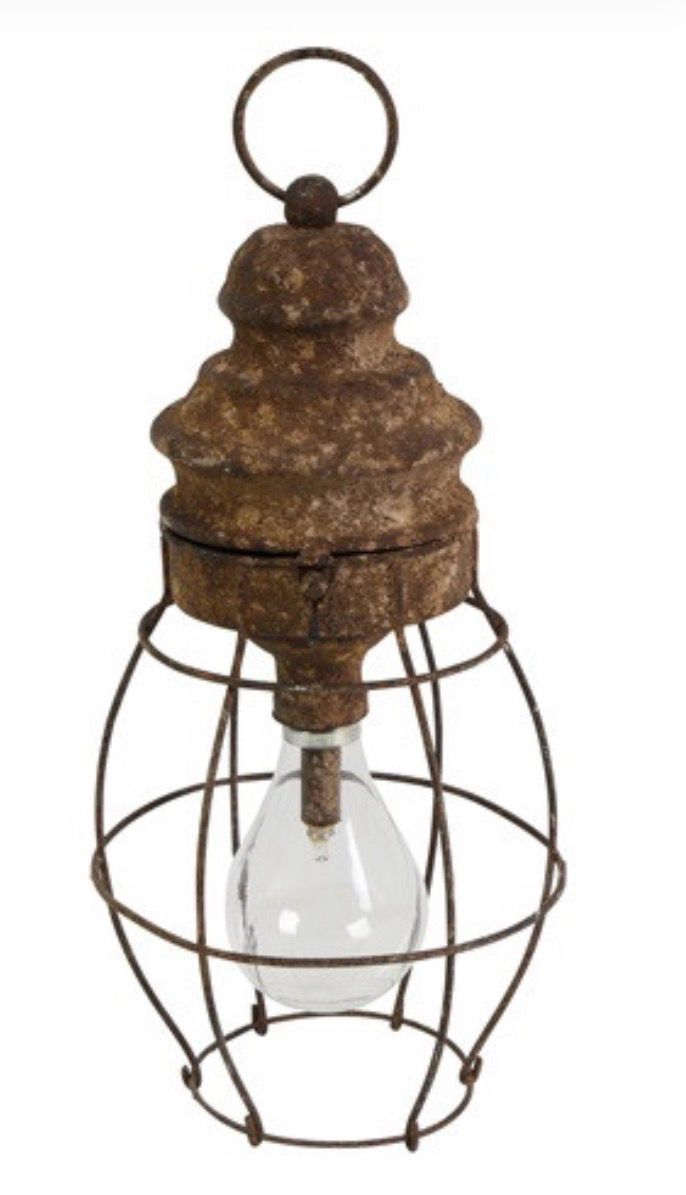 LED Stevi roest-16x16x31,5CM