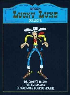 Lucky Luke Lekturama collectie : Hc13. Dr. Doxey&#39;s elixer + Phil IJzerdraad + De spoorweg door de prairie