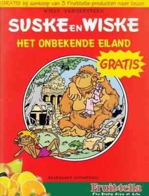 Suske en Wiske, Reclame uitgaven Fruittella : 02. Het onbekende eiland / L&#39;île inconnue