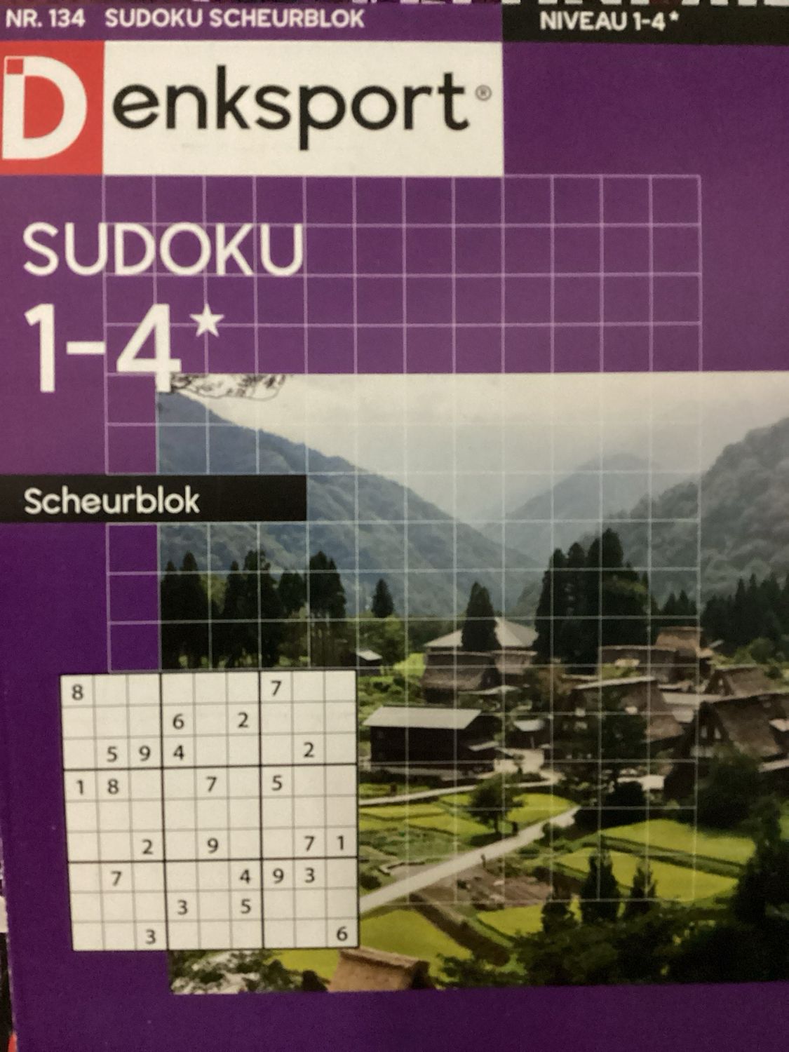 DS SUDOKU SCHEURBLOK #134