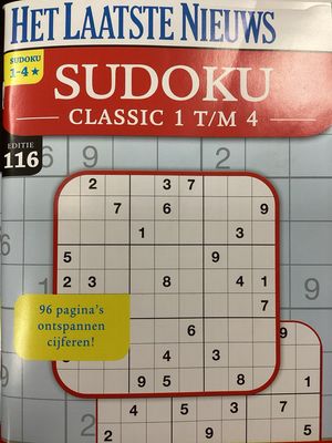 HLN SUDOKU 1-4* CLASSIC #116
