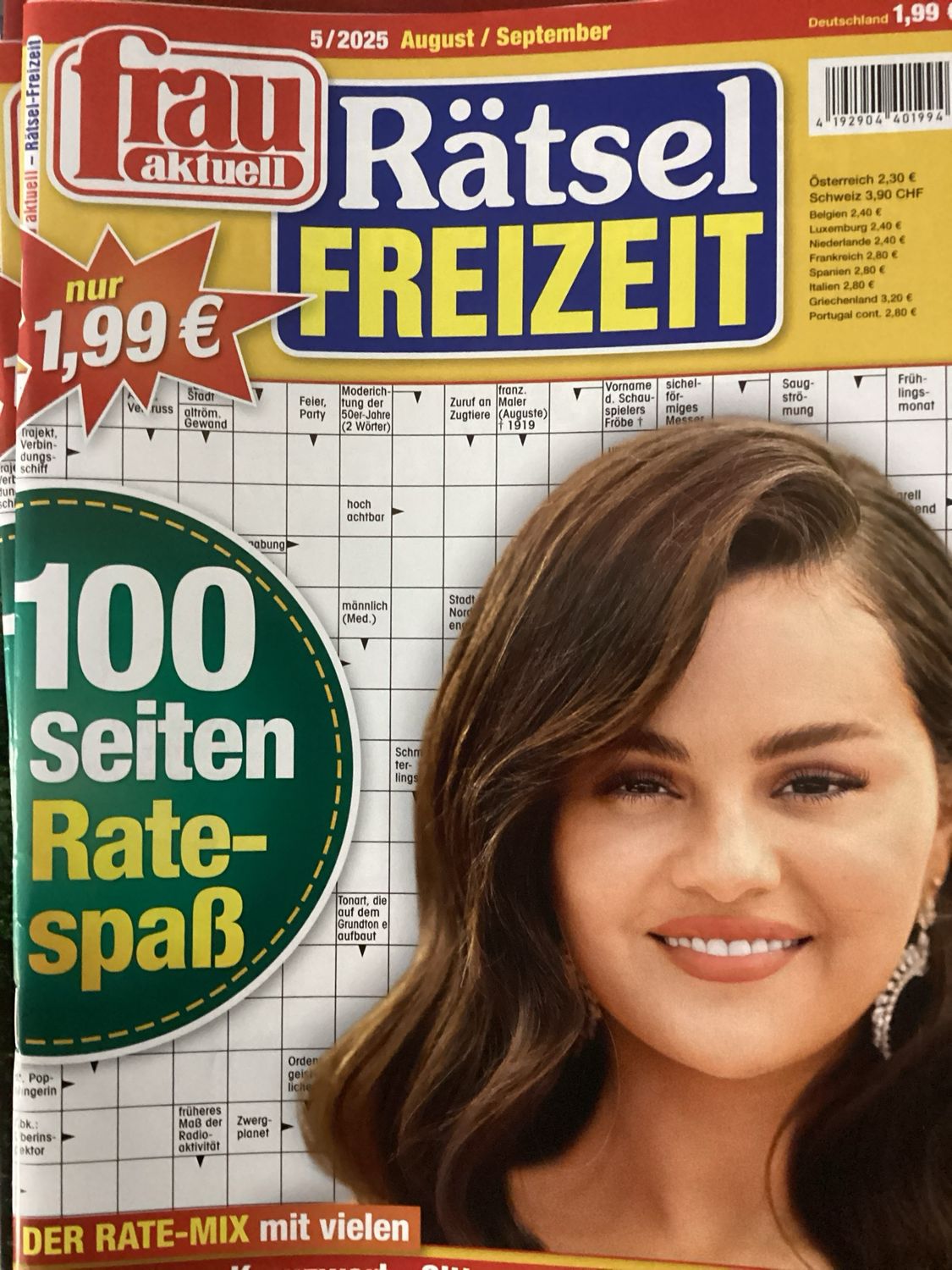 FRAU AKTUELLE RATSEL FREI #25005