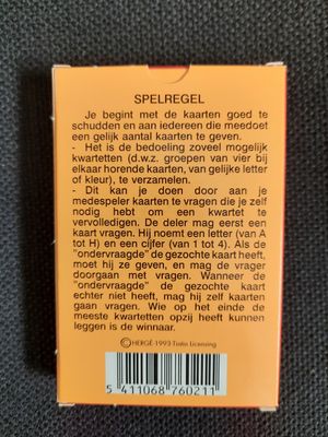 Kuifje kwartet Carta Mundi 1993