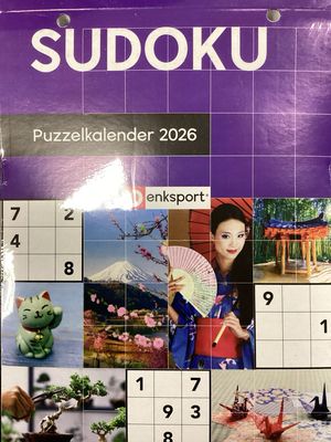DS SUDOKU SCHEURKALENDER #2026