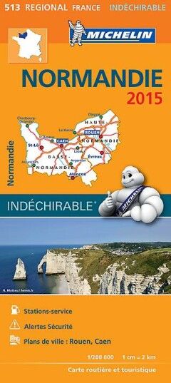 Normandie 17513 Carte Michelin kaart 2015