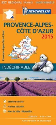 Provence Alpes Cote D &#39; Azur 17527 Carte Michelin kaart 2015