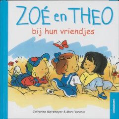 Zoé en Theo bij hun vriendjes