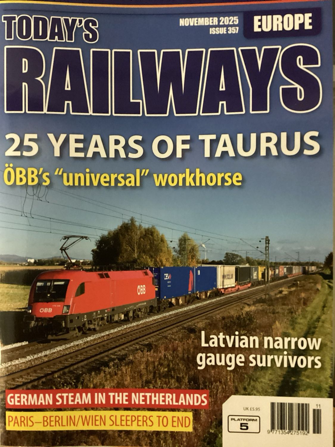 TODAY&#39;S RAILWAYS EUROPE G #45986