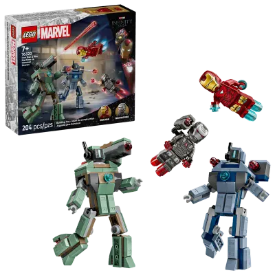 LEGO 76320 -  Iron Man en War Machine vs. Hammer Drones