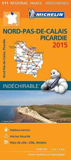 NORD PAS DE CALAIS , PICARDIE 17511 CARTE MICHELIN KAART