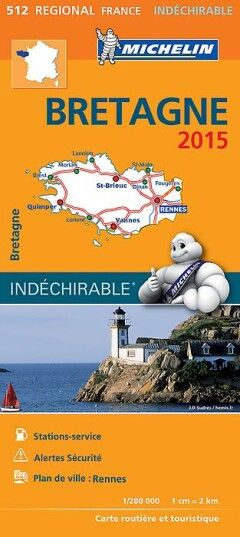 Bretagne 17512 Carte Michelin kaart
