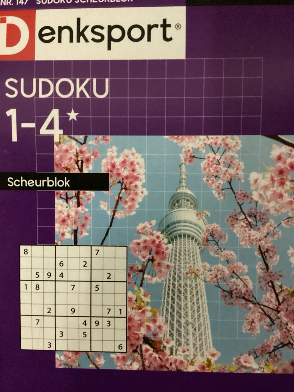 DS SUDOKU SCHEURBLOK #147