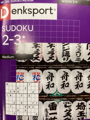 DS SUDOKU MEDIUM #206