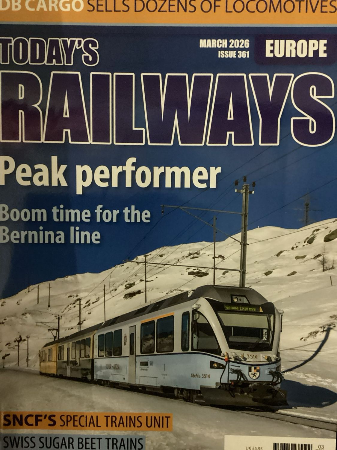 TODAY'S RAILWAYS EUROPE G #MAR26